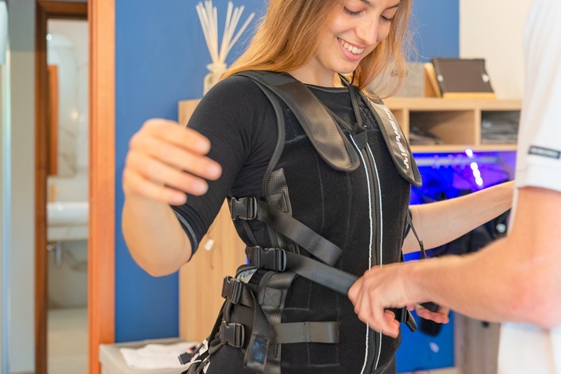 allenamento per i glutei con EMS
